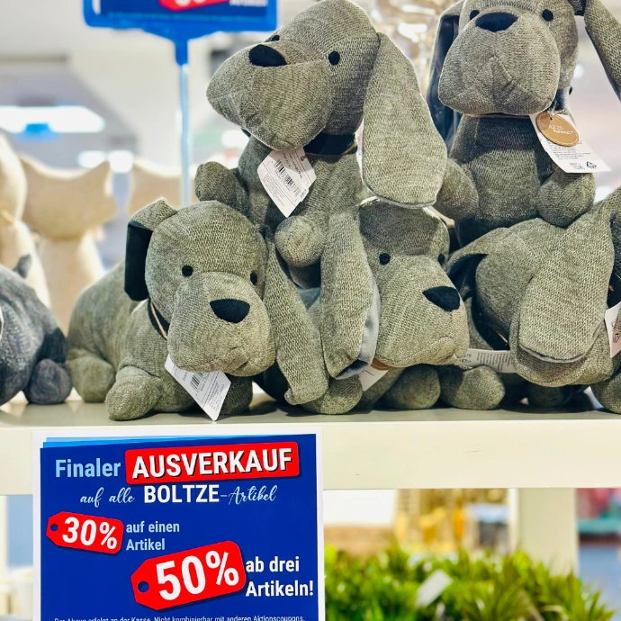 Deko-Artikel von Bolze Türstopper Hunde grau