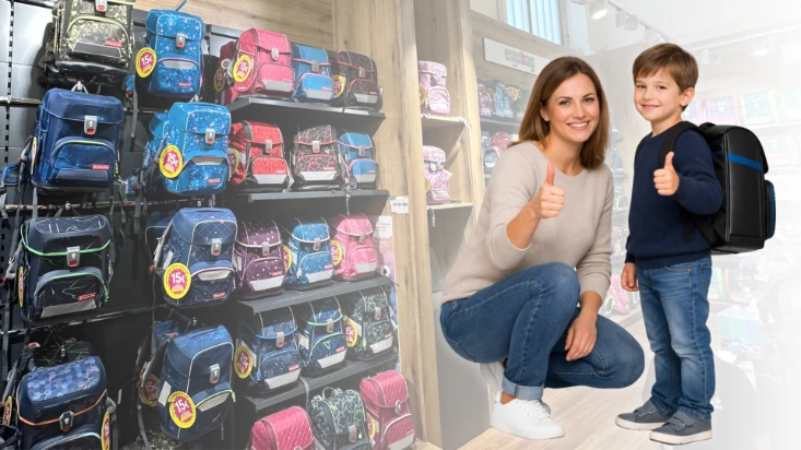 Schulranzenberatung im Fachmarkt