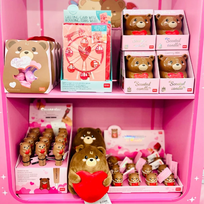 Warenpräsentation Legami im Fachmarkt