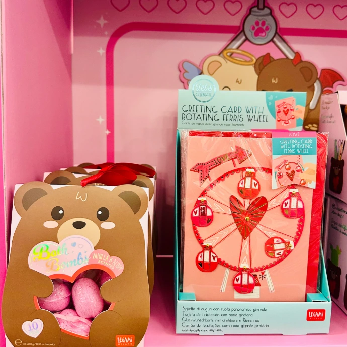 Warenpräsentation Legami im Fachmarkt