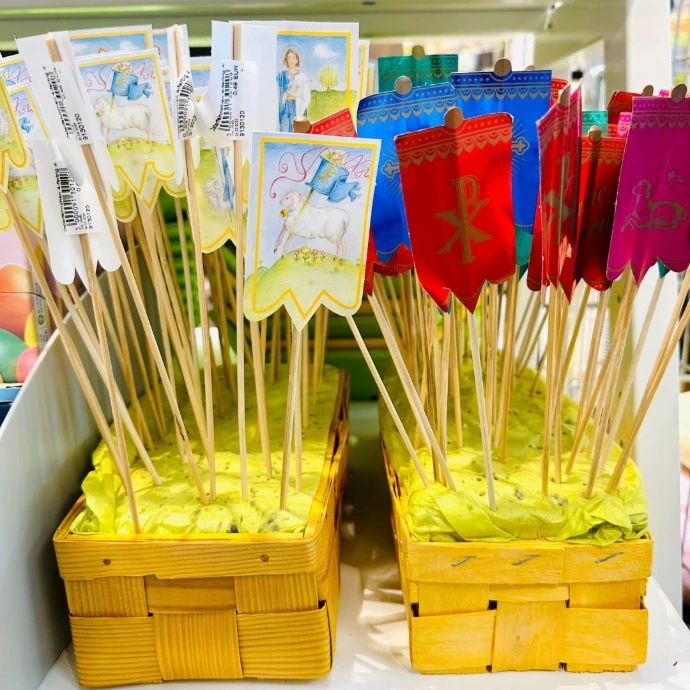 Osterfähnchen in verschiedenen Ausführungen