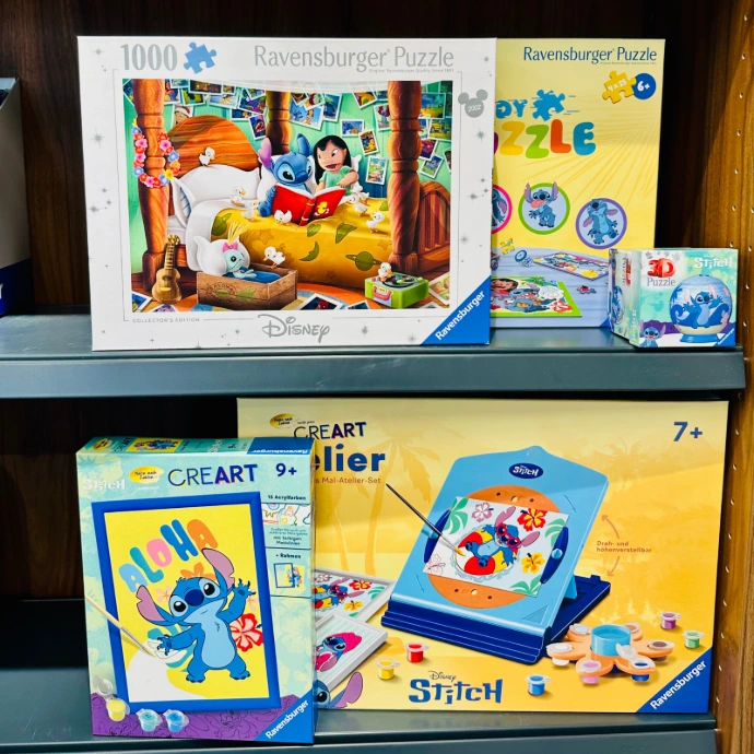 Puzzles und Malsets mit Stitch
