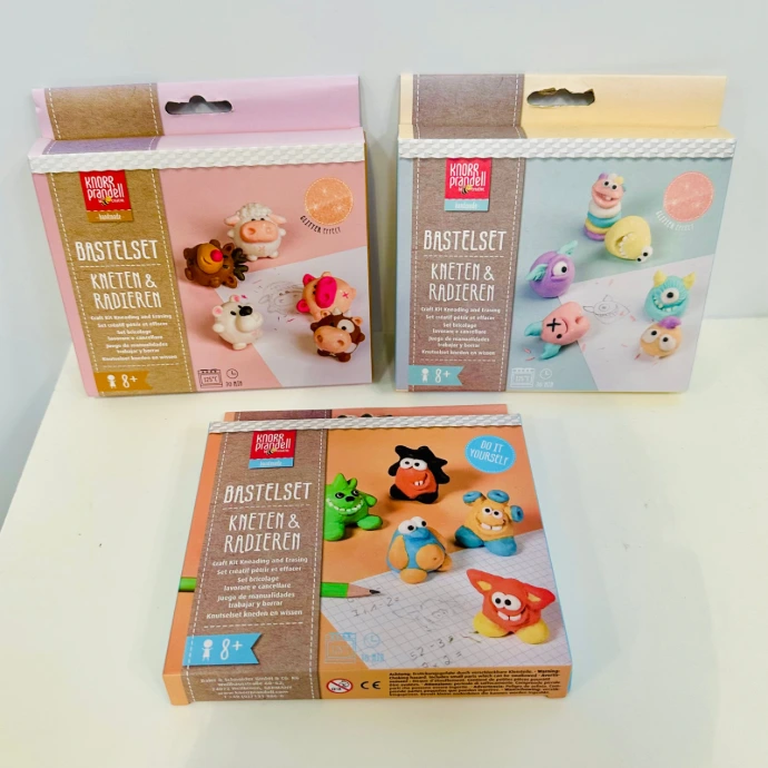 Kneten und Radieren Bastelsets